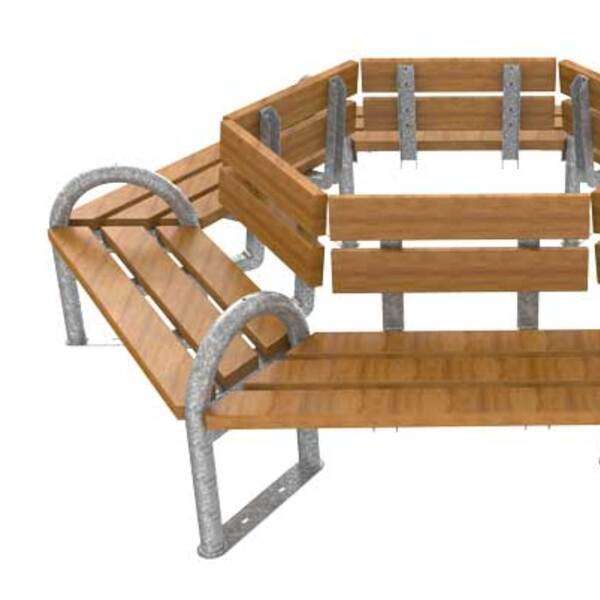 FalcoSwing bänk med ryggstöd