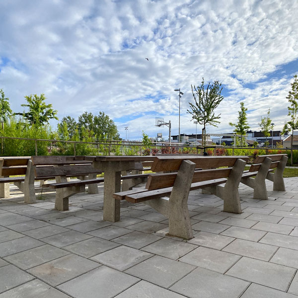 FalcoPark, hållbara parkbänkar och parkbord i Löddeköpinge