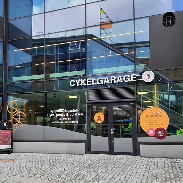 Cykelgarage Broplatsen, Mölndal resecentrum