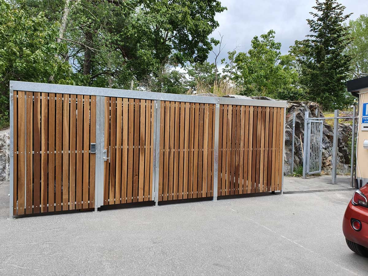 Falco Lok cykelgarage levererat till AB Industricentralens