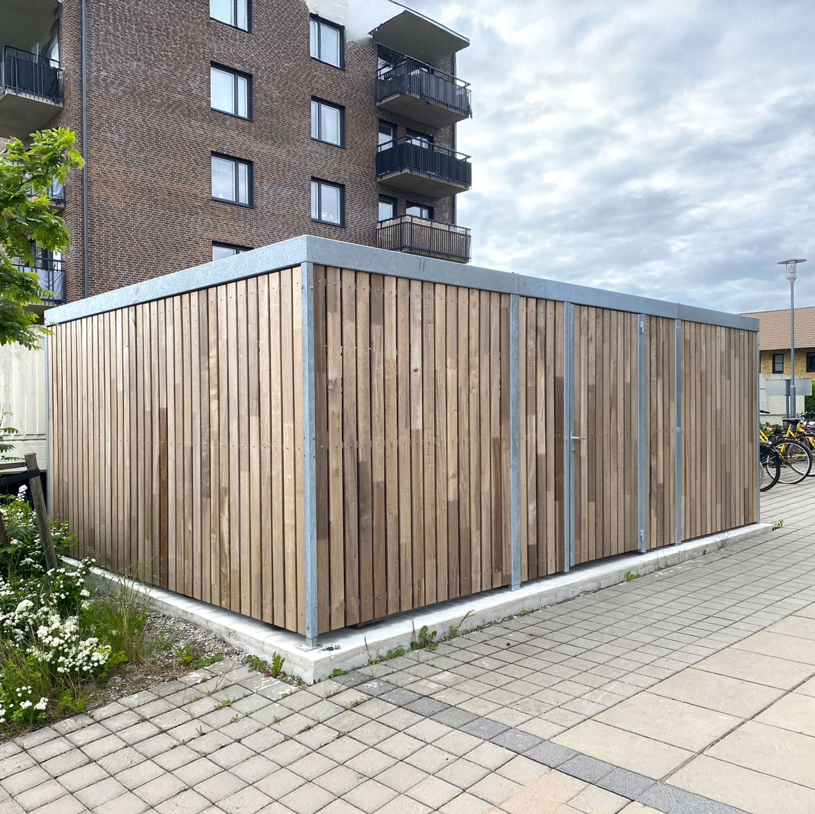 Cykelgarage FalcoLok-600 vid Nöbbelövs Torg, Lund