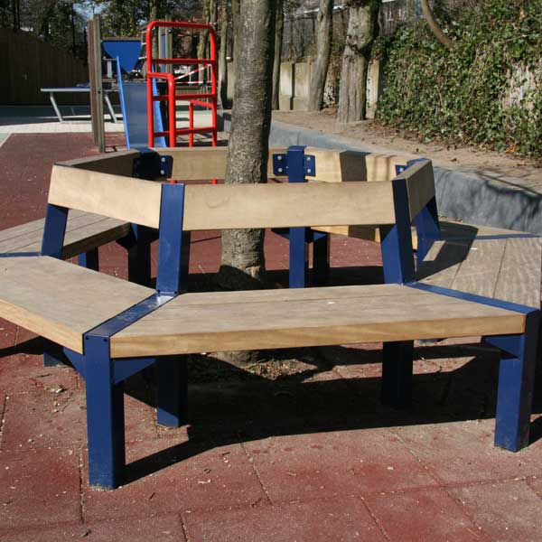 Straatmeubilair zitbank parkbank buitenbank FalcoBloc boombank