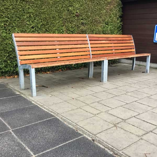 FalcoStretto bänk med ryggstöd