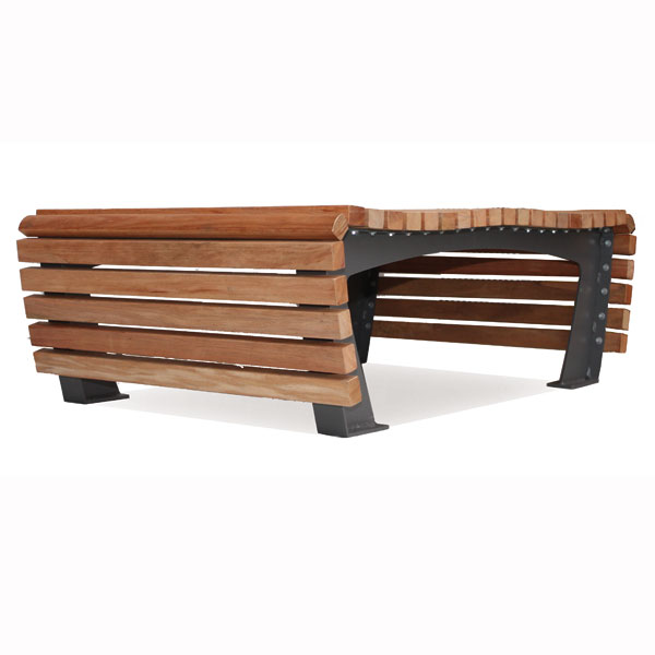 straatmeubilair parkbank buitenbank zitbank zitelement tapis du bois