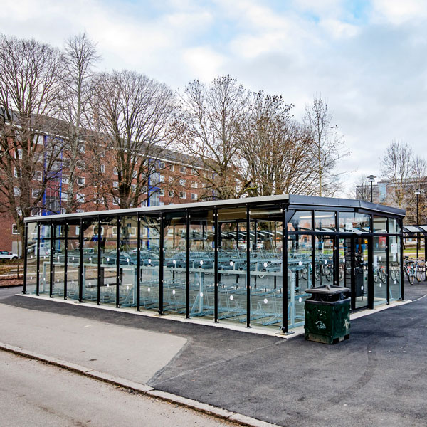 Cykelgarage Falco Scandic - cykelgaraget för resecentrum och tågstationer