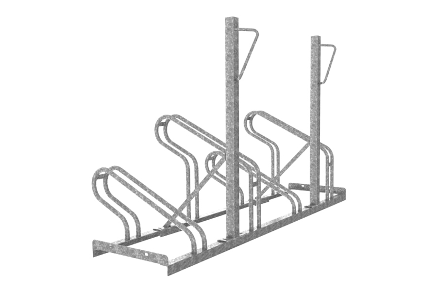 Falco A-11 extra säkert cykelställ med ramlåsning typ Stolpe