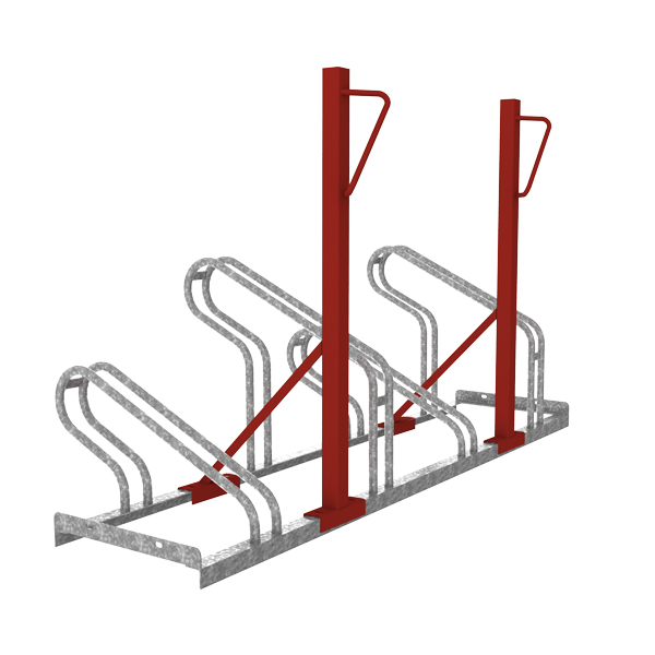 Falco A-11 extra säkert cykelställ med ramlåsning typ Stolpe