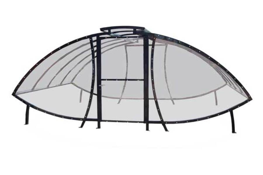 fietsparkeren fietsoverkapping fietsenstalling transparant FalcoSail