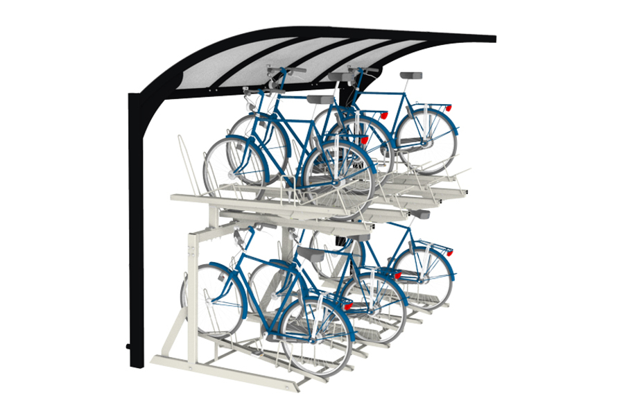 FalcoGamma Level cykeltak för tvåvåningsställ