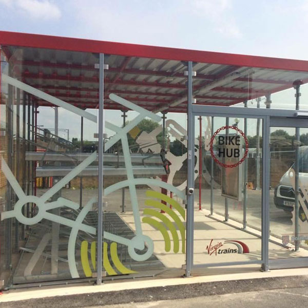 FalcoLok-600 cykelgarage för tvåvåningsställ