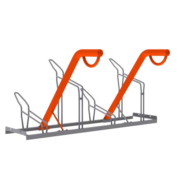 FalcoSound extra säkert cykelställ med ramlåsning typ Stång-45