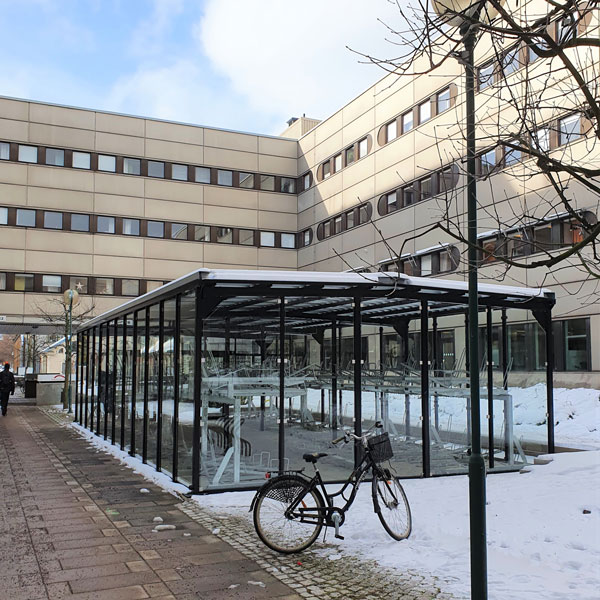 Cykelgarage Falco Scandic - cykelgaraget för resecentrum och tågstationer