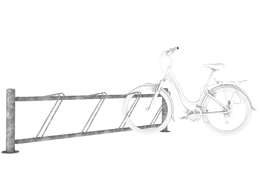 Falco-DK – enkeltsidigt cykelställ för snedparkering