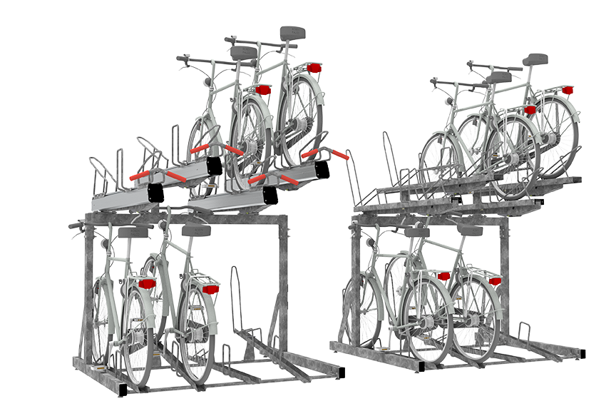 FalcoLevel – Tvåvånings cykelparkeringssystem