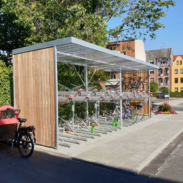 FalcoZan cykelgarage för tvåvåningsställ