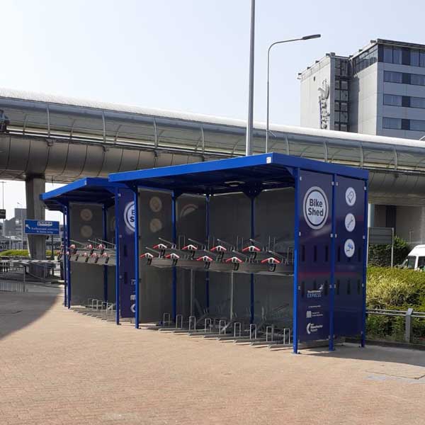 FalcoZan cykelgarage för tvåvåningsställ